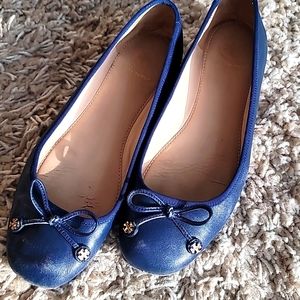 Tory Burch navy flats